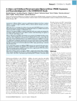 In Utero and Childhood Polybrominated Diphenyl Ether PBDE Exposures and Neurodevelopment in the CHAMACOS Study