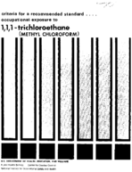 Criteria for a Recommended Standard Occupational Exposure to 111trichloroethane Methyl Chloroform 1976