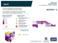 OH Congressional District 09 Stroke and Stroke Centers Map 118th Congress