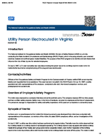 Utility Person Electrocuted in Virginia FACE 8756
