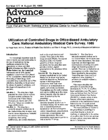 Utilization of Controlled Drugs in OfficeBased Ambulatory Care National Ambulatory Medical Care Survey 1985