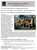 Operator of SkidSteer Loader Killed When Thrown Out of Seat