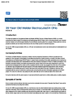 29YearOld Welder Electrocuted in Ohio FACE 8528