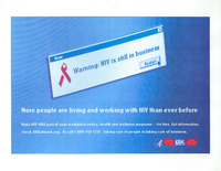 Warning  HIV is still in business