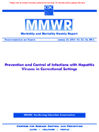 Morbidity and Mortality Weekly Report Recommendations and Reports January 24 2003  Vol 52  No RR1
