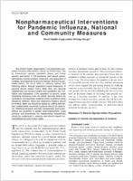 Nonpharmaceutical Interventions for Pandemic Influenza National and Community Measures