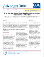 Drug Use and Sexual Behaviors Reported by Adults United States 19992002