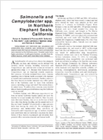Salmonella and Campylobacter spp in Northern Elephant Seals California