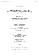 Aerosol Releases from the Idaho Chemical Processing Plant 19571959 Final Report