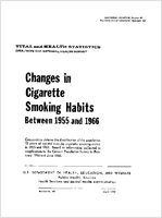 Changes in cigarette smoking habits between 1955 and 1966