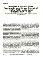 Anatidae Migration in the Western Palearctic and Spread of Highly Pathogenic Avian Influenza H5N1 Virus