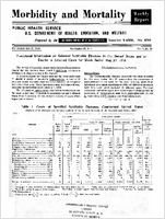 Morbidity and Mortality Weekly Report For release May 31 1958 Vol 7 No 21