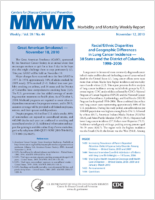 MMWR Morbidity and Mortality Weekly Report Vol 59 No 44 November 12 2010