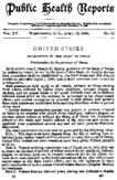 Public Health Reports  V 15 No 15 April 13 1900