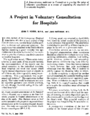 A Project in voluntary consultation for hospitals