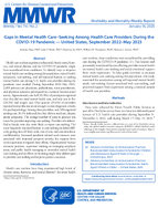 Gaps in Mental Health CareSeeking Among Health Care Providers During the COVID19 Pandemic  United States September 2022May 2023