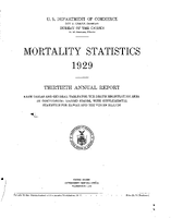 Mortality Statistics 1929