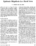 Epidemic shigellosis in a rural area
