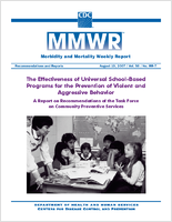 Morbidity and Mortality Weekly Report Recommendations and Reports August 10 2007  Vol 56  No RR7
