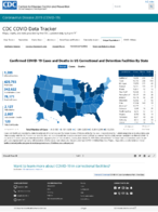 Confirmed COVID19 deaths in US correctional and detention facilities by state January 17 2021