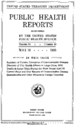 Public Health Reports  v 50 no 19  cover