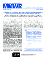 MMWR Morbidity and Mortality Weekly Report Vol 65 No 3 January 29 2016