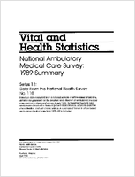 National Ambulatory Medical Care Survey 1989 Summary