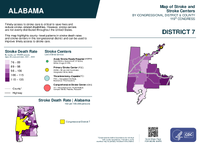 AL Congressional District 07 Stroke and Stroke Centers Map 119th Congress