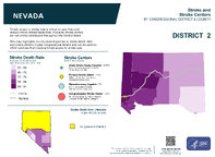 NV Congressional District 02 Stroke and Stroke Centers Map 118th Congress