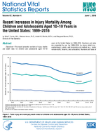 Recent Increases in Injury Mortality Among Children and Adolescents Aged 1019 Years in the United States 19992016