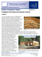Collapsed roof trusses kill carpenter foreman