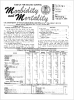 Morbidity and Mortality Weekly Report Vol 25 No 6 week ending February 14 1976
