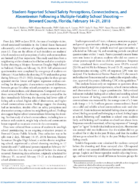StudentReported School Safety Perceptions Connectedness and Absenteeism Following a MultipleFatality School Shooting  Broward County Florida February 1421 2018