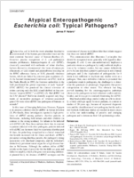 Atypical Enteropathogenic Escherichia coli Typical Pathogens
