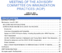 Meeting of the Advisory Committee on Immunization Practices ACIP JUNE 23 2021 summary minutes