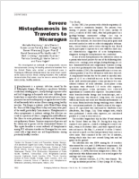 Severe Histoplasmosis in Travelers to Nicaragua