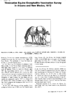 Venezuelan equine encephalitis vaccination survey in Arizona and New Mexico 1972