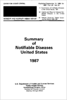 MMWR Morbidity and Mortality Weekly Report Published September 16 1988 for 1987  Vol 36  No 54 Summary of Notifiable Diseases United States 1987