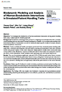 Biodynamic Modeling and Analysis of HumanExoskeleton Interactions in Simulated Patient Handling Tasks