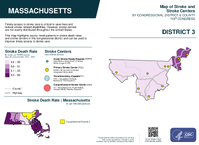 MA Congressional District 03 Stroke and Stroke Centers Map 119th Congress