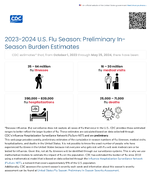 20232024 US Flu Season  Preliminary InSeason Burden Estimates