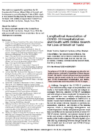 Longitudinal Association of COVID19 Hospitalization and Death with Online Search for Loss of Smell or Taste