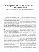 Emergence of Arcticlike Rabies Lineage in India