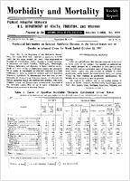 Morbidity and Mortality Weekly Report For release October 18 1957 Vol 6 No 41