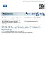 COVID19 Current Wastewater Viral Activity Levels Map  COVID19 NWSS Wastewater Monitoring in the US