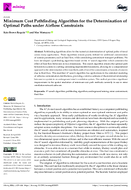 Minimum Cost Pathfinding Algorithm for the Determination of Optimal Paths Under Airflow Constraints