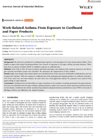 WorkRelated Asthma from Exposure to Cardboard and Paper Products