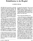Rehabilitation in the hospital