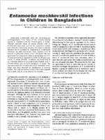 Entamoeba moshkovskii Infections in Children in Bangladesh
