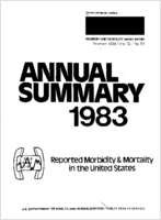 MMWR Morbidity and Mortality Weekly Report December 1984  Vol 32  No 54 Annual Summary 1983 Reported Morbidity and Mortality in the United States